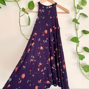 Nordstrom Kids LG Floral Navy Dress